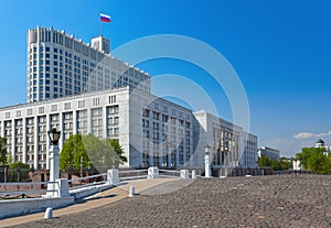 White House - center of Russian government in Moscow Russia