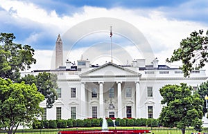 White House Door Washington Monument Pennsylvania Ave Washington DC