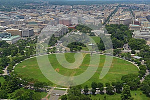 White House aerial view in Washington DC, USA