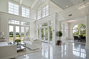 White house interior modern light