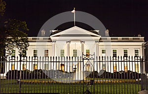 White House Night Pennsylvania Ave Washington DC photo