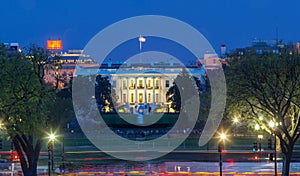 The White House at night - Washington DC