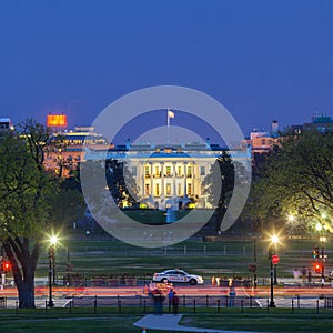 The White House at night - Washington DC