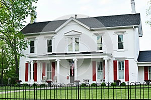 White House Red Shutters