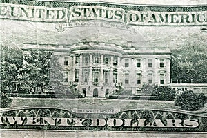 white house twenty dollar banknote bill usa