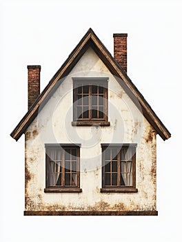 White House with Two Windows