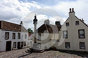 White houses of Mercat cross, Culross, Scotland