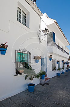 White houses of Mijas - typical white town in Andalusia, southern Spain, provence Malaga, Costa del Sol.