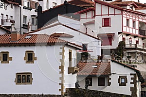 white houses of the old port of getxo photo