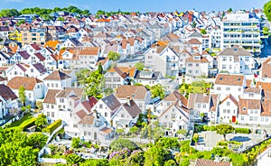 White houses in Stavanger Norway