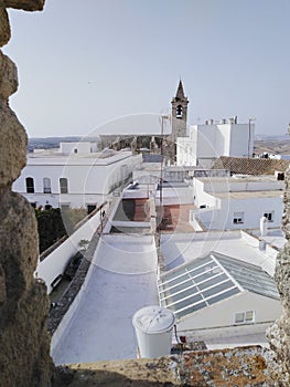 White houses of Vejer de la Frontera town in Cadiz, Spain photo