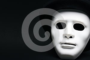 White human mask