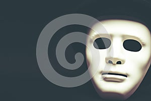 White human mask