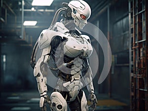 a white human shaped robot android