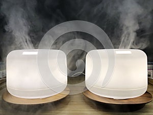 White Humidifier Cool Mist Vaporizer Home Air Purifier Health Benefits photo