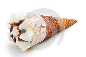 White ice cream cone