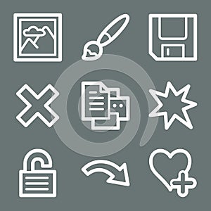 White image viewer web icons 2