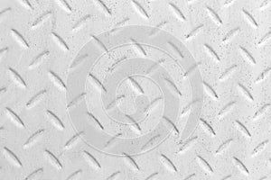 White industrial painted metal wall surface - grunge weathered metal texture