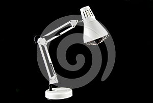 White Infra Red Health Lamp on a Black Background