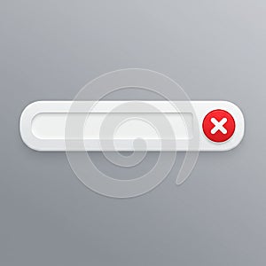 White interface element on a gray background features a rounded rectangular shape