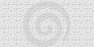 White islamic background, light arabic pattern