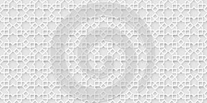 White islamic background, light arabic pattern photo