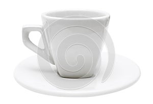 White Isolated Espresso Cup (Path Included) photo