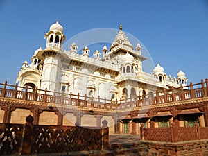 White Jainism Temple in Rajasthan, India