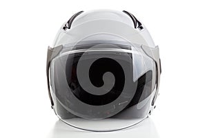 White jet fighter style helmet