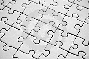 White jigsaw pattern