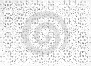 White jigsaw puzzle background texture. business concept.