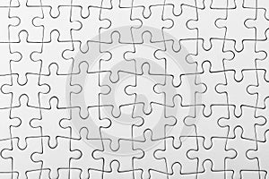 White jigsaw puzzle pattern