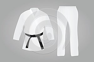 White karate suit