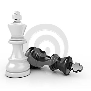 White king chess mate