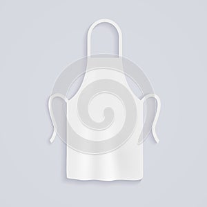 White kitchen aprons. Chef uniform for cooking. Vector illustration.