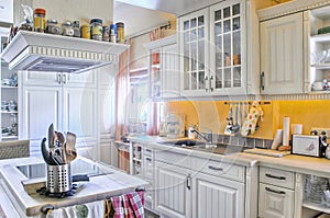 White Kitchen in Country Style