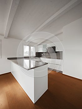 Kithcen in a luxury apartment photo