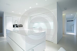 White kitchen unit