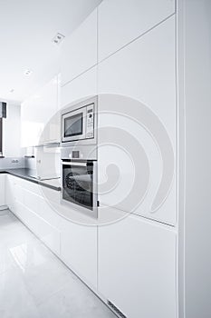 White kitchen unit