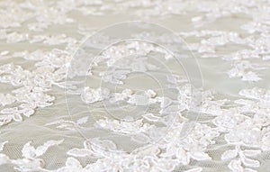 White lace background
