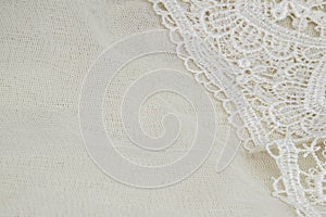 White lace background