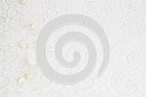 White lace background for wedding
