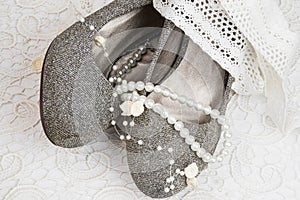 White lace background for wedding