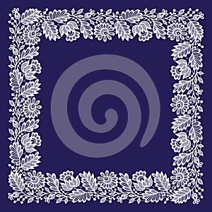 White Lace. Big Frame.