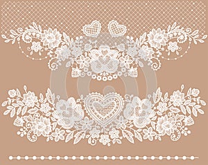 White lace Clip art.