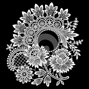 White Lace. Clip Art. photo