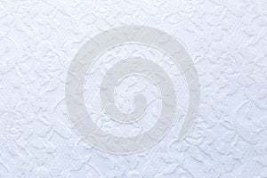 White lace and cloth background with lots of copy space