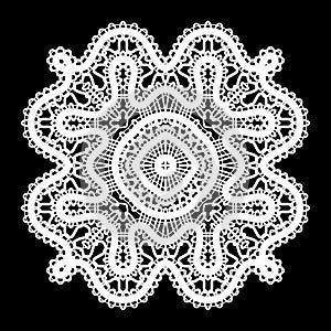 White lace doily