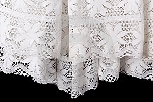 White lace priest surplice gown