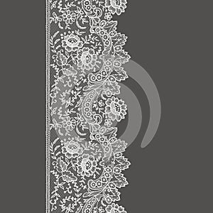 White Lace Seamless Pattern.